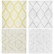 Moderne PVC-Tapete im böhmischen Stil in Gold, Vinyl-Kontaktpapier, selbstklebende Schrank-Heimdekoration, abnehmbare Vinylfolie