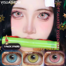 Visuas how Anime Cosplay Farb kontaktlinsen 2 Stück Myopie farbige Kontaktlinsen 1 jährliche Halloween-Linsen Party niedliche Augenlinsen