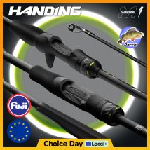 HANDING M1 Pręty łowienie okonia Fuji O + A pierścienie prowadzące 24Ton karbonowe blanki przędzące wędkę przez cały dzień komfortowe wędki