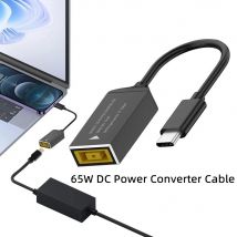 Cavo di ricarica rapida USB C da 65W per caricabatterie per Laptop Lenovo Jack cc spina quadrata a convertitore adattatore PD di tipo C per Tablet Notebook