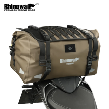 Rhinowalk Motorrad-Rücksitztasche, wasserdicht, reflektierend, Hecktasche, Rucksack, 20 l/40 l/65 l, mit Luftventil, 1 Stück, Riemeninstallation