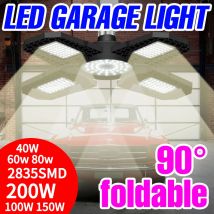 E27 led garagen leuchten klapp verformung lampe werkstatt lager industrie beleuchtung kalt/warmweiß 40w 60w 80w 150w 200w w