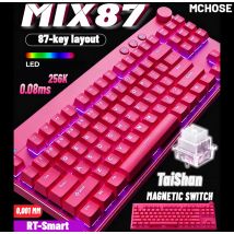 MCHOSE MIX87 Wired Gaming Keyboard Magnetic Swtich Keyboard 8K+256K Esport 0.08ms Low Latency E-Sports Custom Gamer Accessories