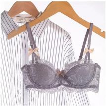 MOYISU Französische Romantik, atmungsaktiv und bequem, atmungsaktiv, sexy Spitze, nicht leer, Körbchen-BH-Set, Pure Desire Girl, super schön