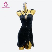 2026 New Latin Dance Stage Costume Woman Party Dress Cabaret Girls Sexy Short Clothes Elegant Ballroom Practice Outfit Dancewear