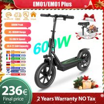 NUOVO Aggiornamento AOVOPRO 35KM/H Scooter Elettrico EM01/EM01 PLUS 500W 45-100KM Gamma Max Pieghevole Monopattino Elettrico con Pneumatico da 14 "