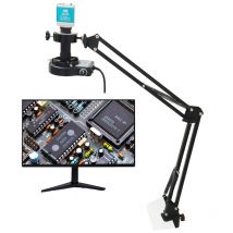 Faltbare clip 4k mikroskop digitale usb kamera With10X-150X c-mount objektiv led licht löt werkzeug schreibtisch klemme industrielle reparatur