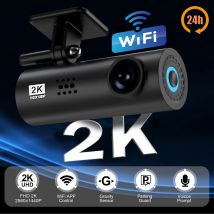 2K Auto Dash Cam DVR Recorder Auto Recorder APP Control Black Box Mit WIFI Stimme 24h Parkplatz Überwachung funktion auto zubehör