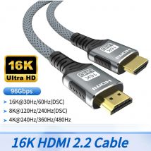 Cavo HDMI 2.1 8K 48Gbps 8K@60Hz 4K@120Hz 2K@240Hz Supporta HDMI 2.1 eARC HDR Video per PC PS5 Laptop TV box Gaming/Home Theater
