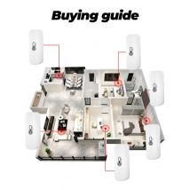 Tuya WiFi Temperature Humidity Sensor Smart Life Remote Monitor For Smart Home Work with Alexa Google Assistant