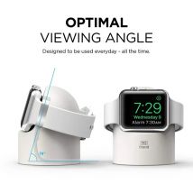 Ladeständer für Apple Watch Series Ultra 2/10/9/8/SE2/7/6/SE/4/3 49 mm/45/44/42/46/41/40/38 mm, langlebiger Silikon-Nachttischmodus