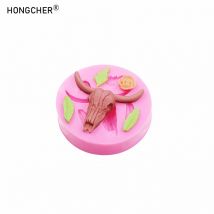 3D Schafkopf Pferdekopf Harz Ton Schmuck Tropf Silikonform Blumenzubehör Silikonform Kuchen Dekorieren Formen