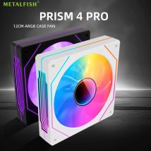 METALFISH PRISM 4 PRO ARGB 120 mm PC-Computer-Gehäuselüfter 5 V 3-polig 12 cm leiser Lüfter 1200 U/min