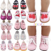 Buty dla lalek 7 cm Ubrania Ręcznie robione buty dla amerykańskiej 18-calowej dziewczynki i 43 cm