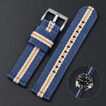 Quick Release Nylon Strap for Tudor 20 22mm Watch Band for Omega Woven Canvas Fabric Band for Seiko Men Military Sport Bracelet