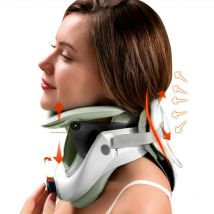Collare per barella per collo regolabile Air Sac per dispositivo di trazione cervicale per allineamento della colonna vertebrale da trazione domestica