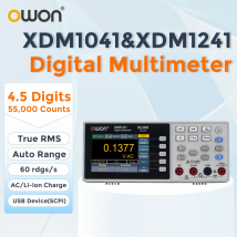 OWON XDM1041/XDM1241 Tisch-Digitalmultimeter 4 1/2 Ziffern True RMS Strom Voltmeter Temperatur 3,5 Zoll LCD