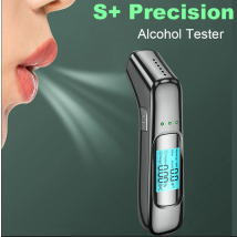 Etilometro portatile Tester professionale per alcol respiratorio Rilevatore display LCD per test di alcol elettronico per auto di guida ubriaca