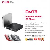 FiiO DM13 Multifunktionaler tragbarer Stereo-CD-Player mit langlebigem Akku, unterstützt USB-Ripping, optisch/koaxial/3,5 mm/4,4 mm