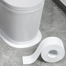 White Caulk Tape Waterproof Self Adhesive, Bathtub Caulk Sealing Strip for Kitchen, Bathroom,Sink, Floor Wall Edge Protector