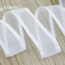 (50 Yards/roll) 25mm Organza Ribbon Broadside Wholesale Gift Wrapping Handmade DIY Decoration Ribbons