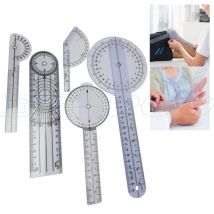 6pcs/set 5pcs 3pcs/set Protractors Multi-Ruler Spinal Finger Goniometer Angle Medical Spinal Ruler 180/360 Degree Measuring Tool