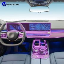 Für BMW Serie 5 i5 G60 2024-2025 Auto innen mittelkonsole schutzhülle aufkleber innen dekorative streifen TPU schutzhülle refit