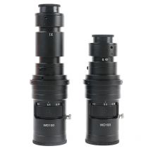 FHD 200X 500X Zoom WD100 Kontinuierlich Variable 0,7X-5X Einstellbare Vergrößerung C-mount Objektiv