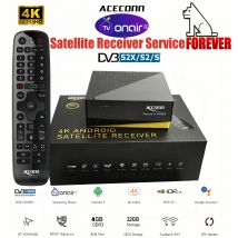 4K* Forever Satellite Recevier*X-CYBER 4GB 32GB IPTV Box mit TVONAIR3 XCONN FOREVER Service