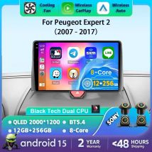 Android 15 Auto Radio Carplay Für Peugeot Expert 2 G9 2007 - 2017 Navigation GPS Auto Stereo Multimedia Player 4G wifi Video 2din