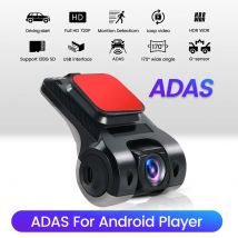Car Android Navigator USB HD 720P 170° DVR Driving Recorder Media Comes with ADAS Driving Assistance Function Recorder Night