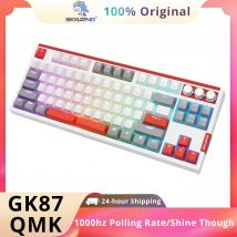 SKYLOONG GK87 QMK/VIA Tastiera cablata USB TKL Tastiera da gioco Programmabile Macro Manopola Split SpaceBar Tastiera ottica retroilluminata RGB