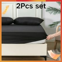 Good Nite Lenzuolo tenditore in 2 pezzi Profondità extra 30 cm Borse Lenzuolo in poliestere lavabile in lavatrice morbida e traspirante