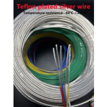 Teflon-versilbertes Kabel, hohe Temperaturbeständigkeit, 20, 18, 15, 13, 11–6 AWG, Teflon-Hochtemperaturdraht, Boden-Induktionsspule
