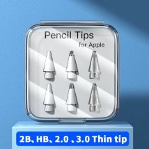 Für Apple Pencil Pen Nib Federmäppchen für Apple Pencil Tip 2B HB 3.0 Soft Hard für Apple Pencil 1st 2nd Generation Zubehör