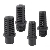 PVC Rohr Wasserpumpe Filter 20/25mm 1/2" 3/4" Außengewinde Sieb Garten Durchlässige Kappe Mesh Aquarium Saug/Überlauf Abfluss Werkzeug