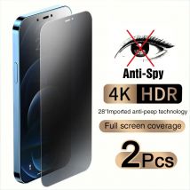 2 SZTUK Pełna osłona antyszpiegowska do iPhone 11 12 13 14 15 PRO MAX 6 7 8 Plus XS X XR Szkło