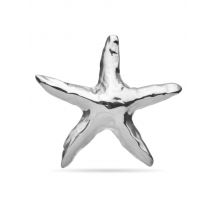 Wuli&baby Stainless Steel Starfish Brooches For Women Men 2-color Summer Simple Style Party Casual Brooch Pins Gifts