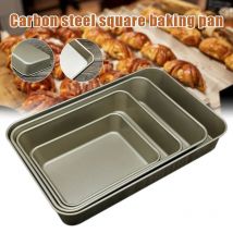Backformen, antihaftbeschichtete, rechteckige Kuchenform, Mehrzweck-Schnellverschluss-Backform für Kuchen, Brot, Toast, mehrere Größen, gleichmäßige Erwärmung