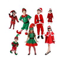Christmas Kids Clothes Girl's Cosplay Dress Boys and Girls Carnival Party Clothes Children's New Year Costume Xmas Suit Gift