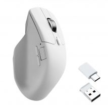 Ratón Inalámbrico Keychron M6, Totalmente Silencioso, Microinterruptor, Sensor PixArt 3950, Frecuencia de Actualización de 8K, Modos de Desplazamiento Dual