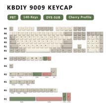 KBDiy 140 Keys PBT GMK Keycap Cherry Profile GMK 9009 Keycaps Custom for Mechanical Keyboard Gaming Sublimation for K500 GMK67