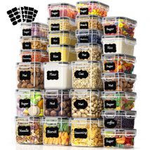 Contenitore da cucina con coperchio ermetico, set da 27 set da 0,8 L/0,32 L/0,24 L senza BPA