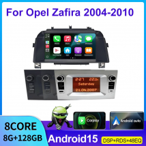 7" For Opel Zafira 2004-2010 Multimedia Radio Player Wireless Carplay Android Auto BT WiFi IPS Screen Car Entertainment System