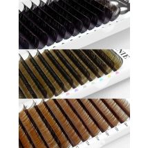 Abonnie 0.03 CC Curl Brown Classic Individual Eyelashes Russian Volume Lashes