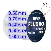 100M Big Size Fluorocarbon Fishing Line 0.12mm-1.0mm 3LB-100LB Carbon Fiber Leader Line Fishing Lure Wire Sinking Line Japan