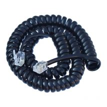50cm to 150cm Spring Retractable RJ11 Telephone Handle Wire Anti Winding Knotting Rotary Phone Handset Wire
