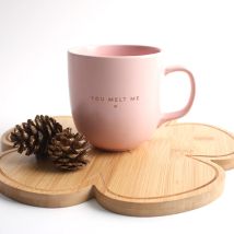 Umweltfreundliche 12-Unzen-Teetasse, klassische rosa Wassertasse mit Griff, Kaffee-Trinkbecher für Heimbedarf, stilvolle Geschenkidee