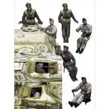 1: 35 Gussharz-Modellbausatz, GK, zusammengebautes Modell aus Kunstharz für 4 Personen, unbemalt