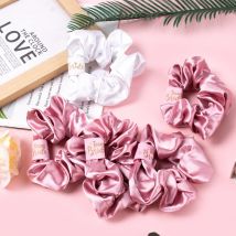 1/5 Stück elegante Braut Team Braut Satin Scrunchies Haarband Krawatten Brautjungfer Geschenk Hochzeit Brautparty Bachelorette Party Dekor